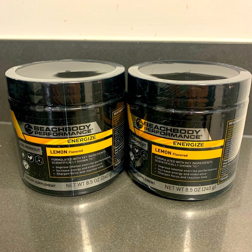 Beachbody Lemon Energize 2 Tubs Sealed
